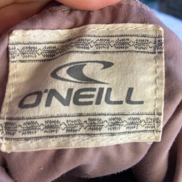 O'Neill grey vegan buttery soft leather bucket draw-string studded crossbody bag - Picture 5 of 6